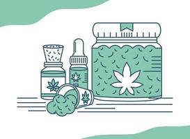 medicinale cannabis natuurlijk vector