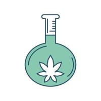 chemische cannabistest vector