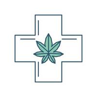 medische dienst voor cannabis vector