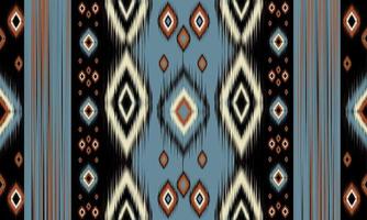 geometrische etnische oosterse ikat patroon traditioneel ontwerp voor achtergrond,tapijt,behang,kleding,inwikkeling,batik,stof,vector illustration.embroidery stijl. vector