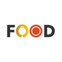illustratie vectorafbeelding van voedsel typografie logo. perfect te gebruiken voor voedingsbedrijf vector