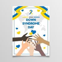 wereld down syndroom dag poster vector