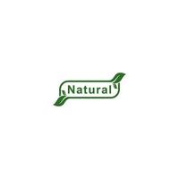 natuur logo sjabloon, vector, pictogram op witte achtergrond vector