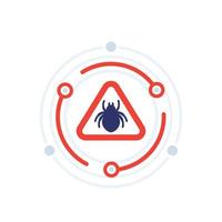 computer bug of malware vector icoon