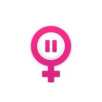 menopauze pictogram op wit, vector design