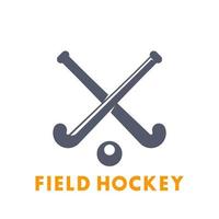 hockeypictogram, logo-elementen geïsoleerd over wit, vectorillustratie vector