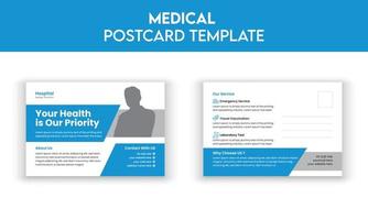sjabloon voor medische ansichtkaarten vector