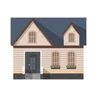 huis vector cartoon icoon. vector illustratie huis op witte achtergrond. geïsoleerde cartoon afbeelding icoon van appartement.