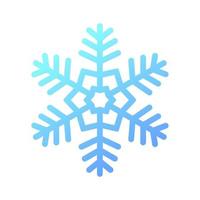 gradiënt sneeuwvlok. pictogram logo ontwerp. ijskristal winter symbool. sjabloon voor winterontwerp. vector