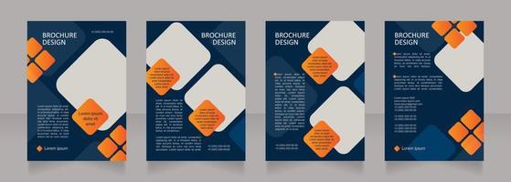 kredietaanbieding voor bankklanten blanco brochure lay-outontwerp vector