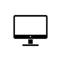 desktop computer pictogram computerscherm symbool. vector illustratie