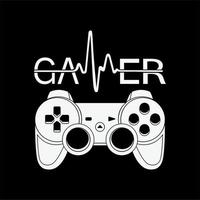 citaat gamer en slogan afbeelding ontwerp vector