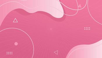 memphis roze achtergrond met lijnelementen vector