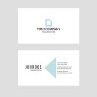 eenvoudige moderne visitekaartjesjabloon collectie premium vector