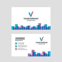 eenvoudige moderne visitekaartjesjabloon collectie premium vector