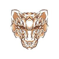 tijger hoofd illustratie vector