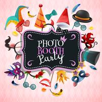 Photo Booth Party Achtergrond vector