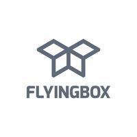 Flyingbox-logosjabloon voor uw bedrijfslogo vector