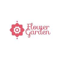bloementuin logo sjabloon voor uw tuin of bloemen bedrijfslogo vector