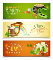 Saint Patricks Day Banners Set vector