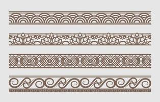 set van decoratieve grens vectorillustratie vector