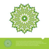 circulaire bloemen mandala kleurplaat gratis vectorillustratie vector