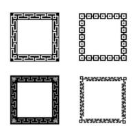 chinese oosterse framerand vector