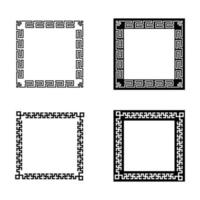 chinese oosterse framerand vector