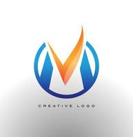 zakelijke letter m logo vector
