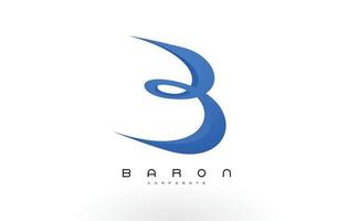 b-logo rood. b brief pictogram ontwerp vector