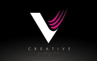 creatieve corporate v letter logo pictogram ontwerp met blauwe en gele vectorillustratie vector