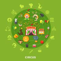 Circus vectorillustratie vector