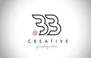bb letter logo-ontwerp met creatieve moderne trendy typografie. vector