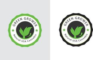 natuurlijk organisch logo-ontwerp vector