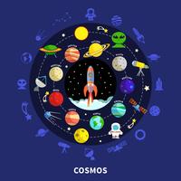 Kosmos Concept Illustratie vector