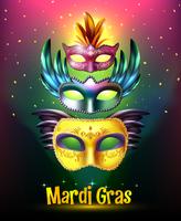 Carnaval van mardi gras poster vector