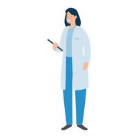 dokter vrouwelijke avatar karakter icoon vector