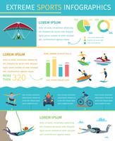Extreem Sport Lifestyle Flat Infographic Poster