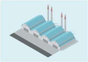 eenvoudig industrieel gebouw vector