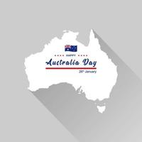 gelukkig Australië dag illustratie sjabloonontwerp vector