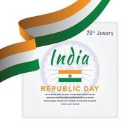 india republiek dag viering sjabloonontwerp vector