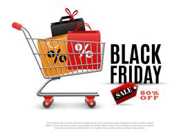 Black Friday-verkoopaffiche vector