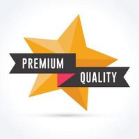 premium kwaliteit met sterillustratie vector