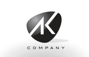 ak-logo. brief ontwerp vector. vector