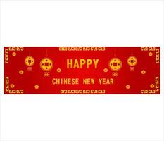 banner chinees nieuwjaarsontwerp vector