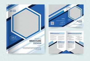 sjabloon medische brochure vector