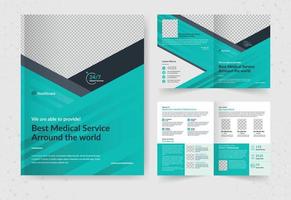 sjabloon medische brochure vector