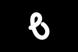 eenvoudige minimalistische eerste letter b bee vlinder logo ontwerp vector
