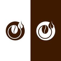 koffieboon pictogram vectorillustratie vector