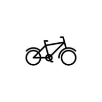 fiets, fiets lijn pictogram, vector, illustratie, logo sjabloon. geschikt voor vele doeleinden. vector